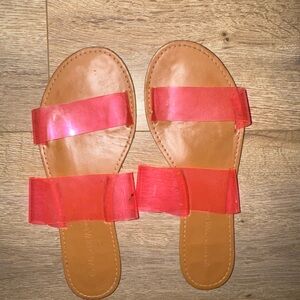 Women's Pink Slide Sandals